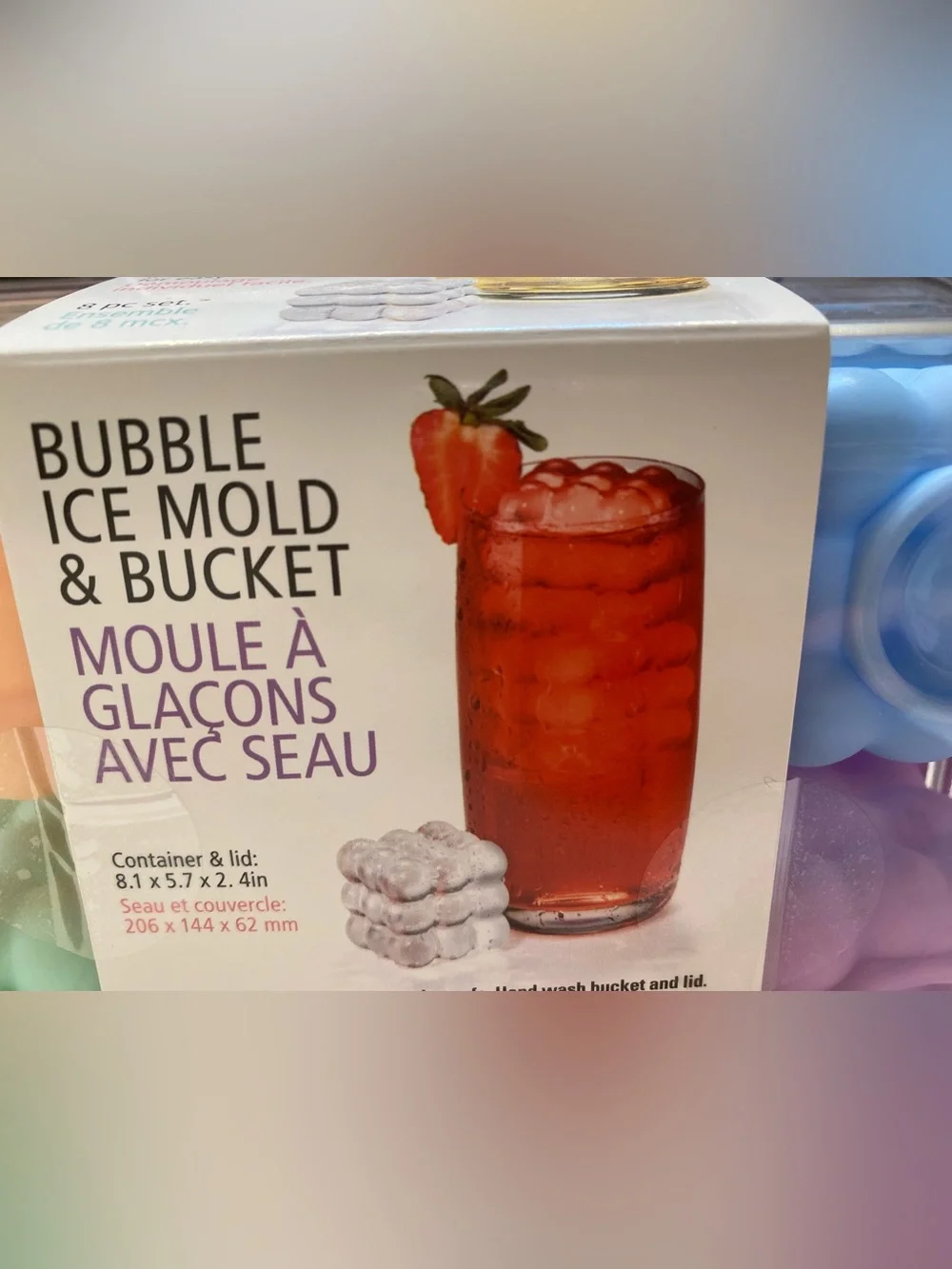 Joie ❤️ (6) XL BUBBLE ICE MOLD & BUCKET BPA FREE NWT